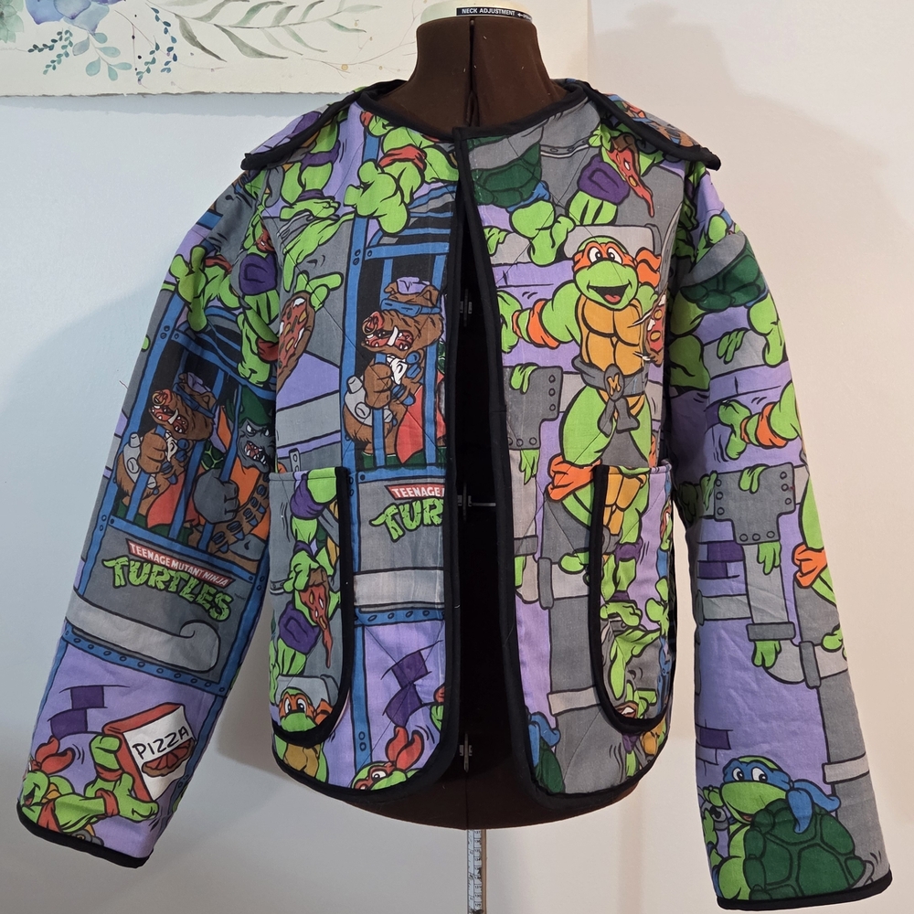 Teenage Mutant Ninja Turtles Quilted Jacket - Purple & Green